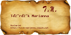 Török Marianna névjegykártya
