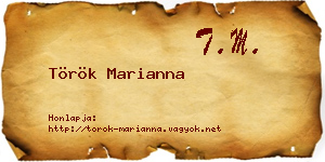 Török Marianna névjegykártya
