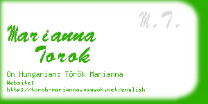 marianna torok business card